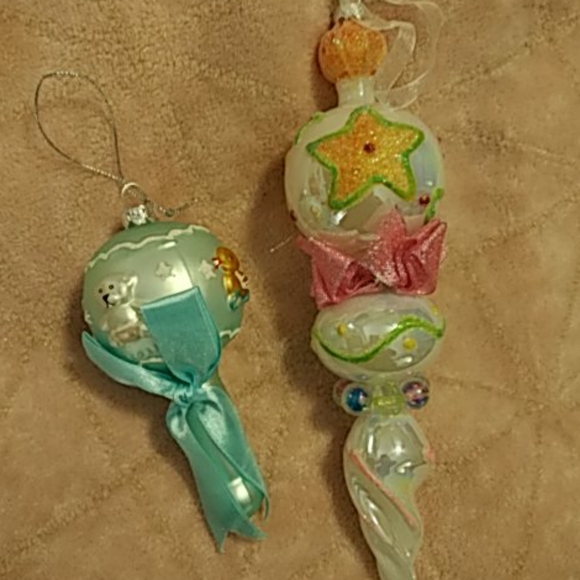 Glass christmas ornaments set - Picture 2 of 5